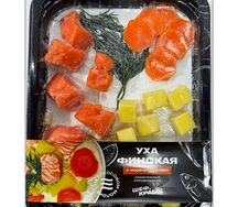 Уха Финская с морепродуктами на кокосовом молоке