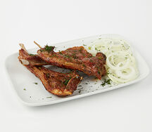 Шашлык из бараньей корейки