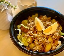 Салат с рваной индейкой