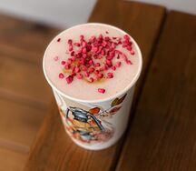 Латте Банан-малина