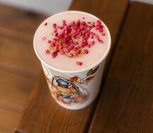 Латте Банан-малина