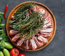 Баранина ребра (охлажденный маринованный полуфабрикат)