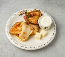 Блины с красной икрой