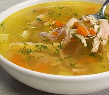 Суп куриный с лапшой