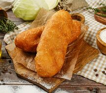 Пирожок жареный с капустой 