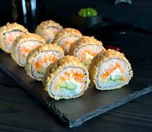 Темпура с лососем