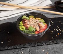 Поке с копчёным угрём