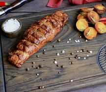 Свиная вырезка с гарниром