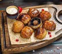 Шампиньоны на мангале