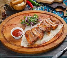 Свиные ребра на углях