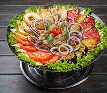 Садж курица с овощами