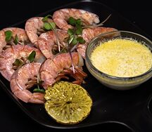 Аргентинские креветки с лаймовым соусом
