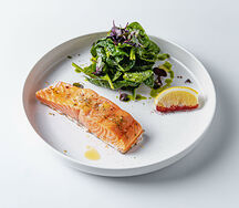 Стейк из сёмги на пару