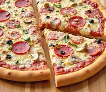 Пицца Грибы и ветчина