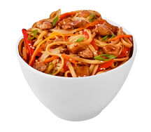 Курица терияки с лапшой удон