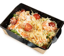 Салат Цезарь с креветками