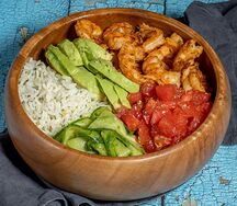 Грик-боул Рис с креветками