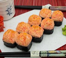 Запеченный ролл Сяке татаки