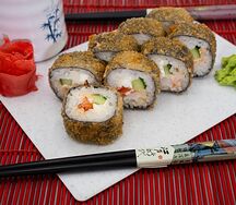 Темпура с креветками