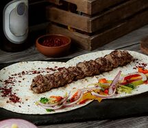 Шаурма с люля-кебабом из свинины