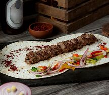 Шаурма с люля-кебабом из курицы