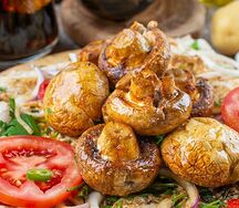 Грибы на мангале