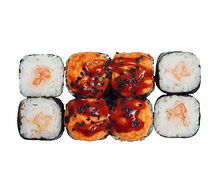 Запеченный ролл с креветкой