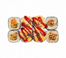 Запеченный ролл с мидиями