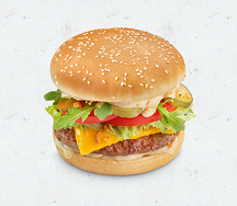 Бургер с грибным соусом