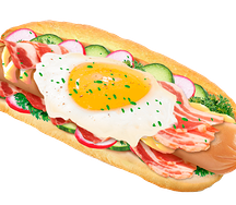 Хот-дог на завтрак