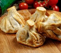 Хинкали со свининой жареные