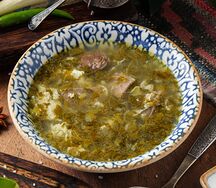 Щавелевый суп с телятиной