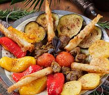 Садж-кебаб из баранины