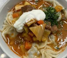 Манты шурпа