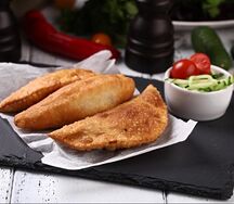 Чебуреки из свинины и телятины