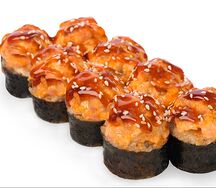 Запеченный ролл с курицей