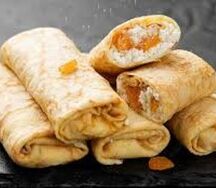 Блинчики с творогом и изюмом