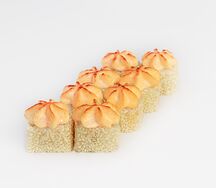 Запечённый сырный с гребешками