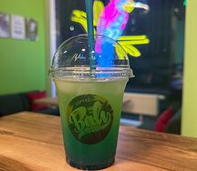 Холодный лимонад Синий апельсин