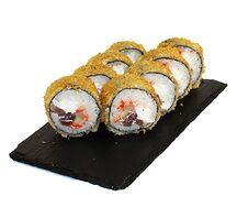 Темпура с тунцом и Гребешком