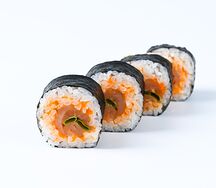 Мини-ролл с копченым лососем