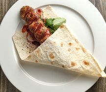 Люля-кебаб из баранины в лаваше