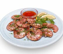 Жареные креветки