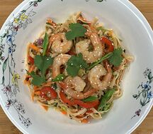Wok c креветкой