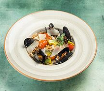 Птитим с морепродуктами