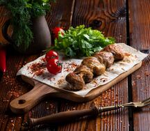 Шампиньоны на мангале