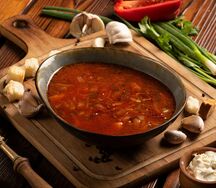 Борщ с фасолью