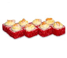 Запеченный ролл с креветкой