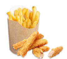 Наггетсы с картофелем фри