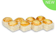 Запеченный ролл с лососем